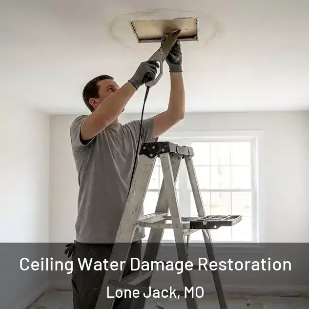  Ceiling Water Damage Restoration Lone Jack, MO