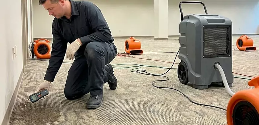 Drying Carpet Padding After Flood in Lone Jack